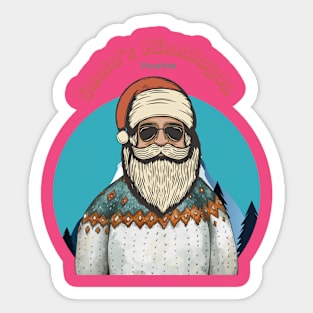 Santa’s Himalayan Vacation Sticker